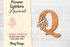Flower Letters Laser Cut File SVG Bundle