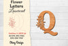 Flower Letters Laser Cut File SVG Bundle