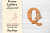 Flower Letters Laser Cut File SVG Bundle