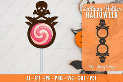 Halloween Lollipop Holder SVG Bundle 9 - CraftNest - Digital Crafting and Art
