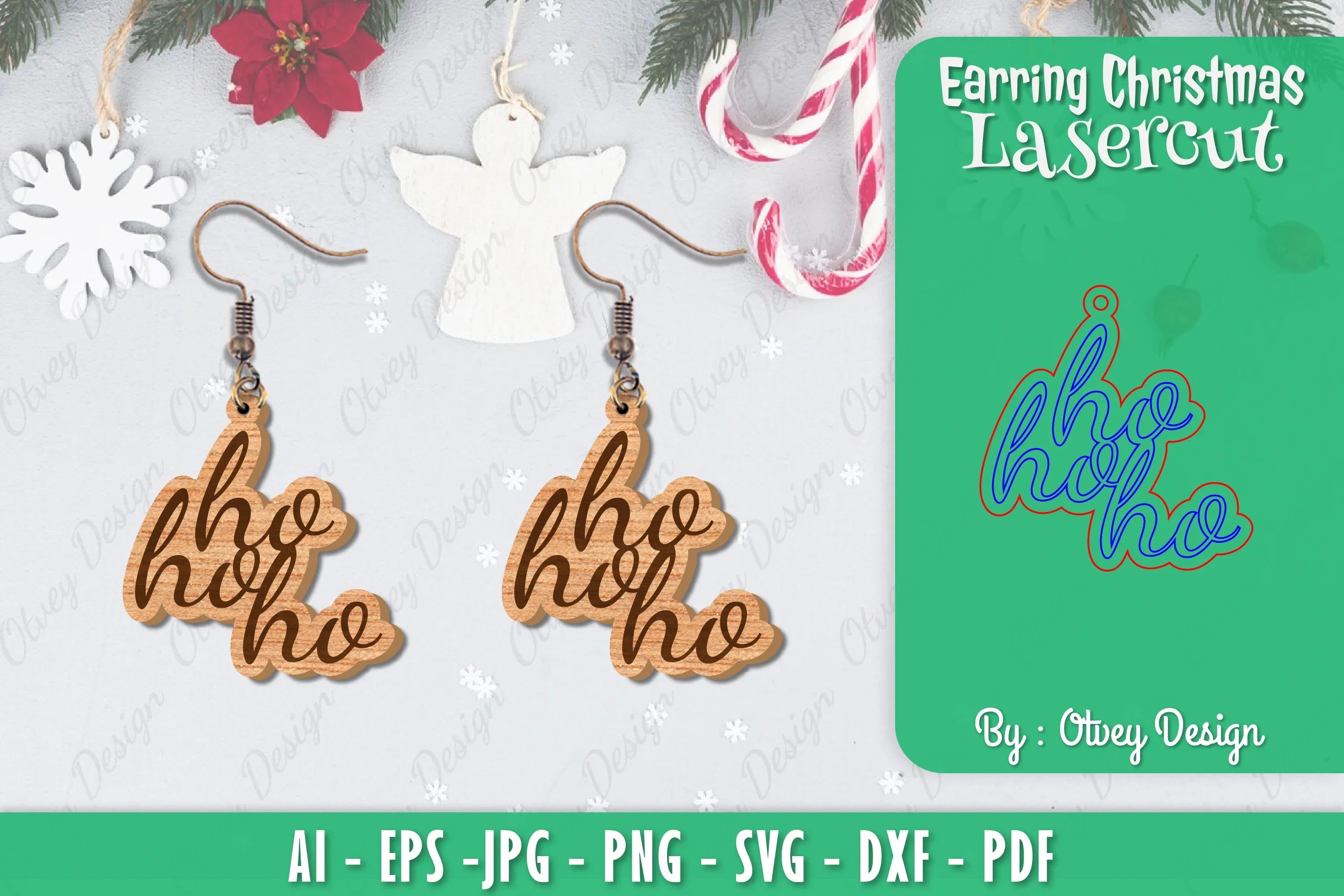 Christmas Earrings SVG Bundle - CraftNest - Digital Crafting and Art
