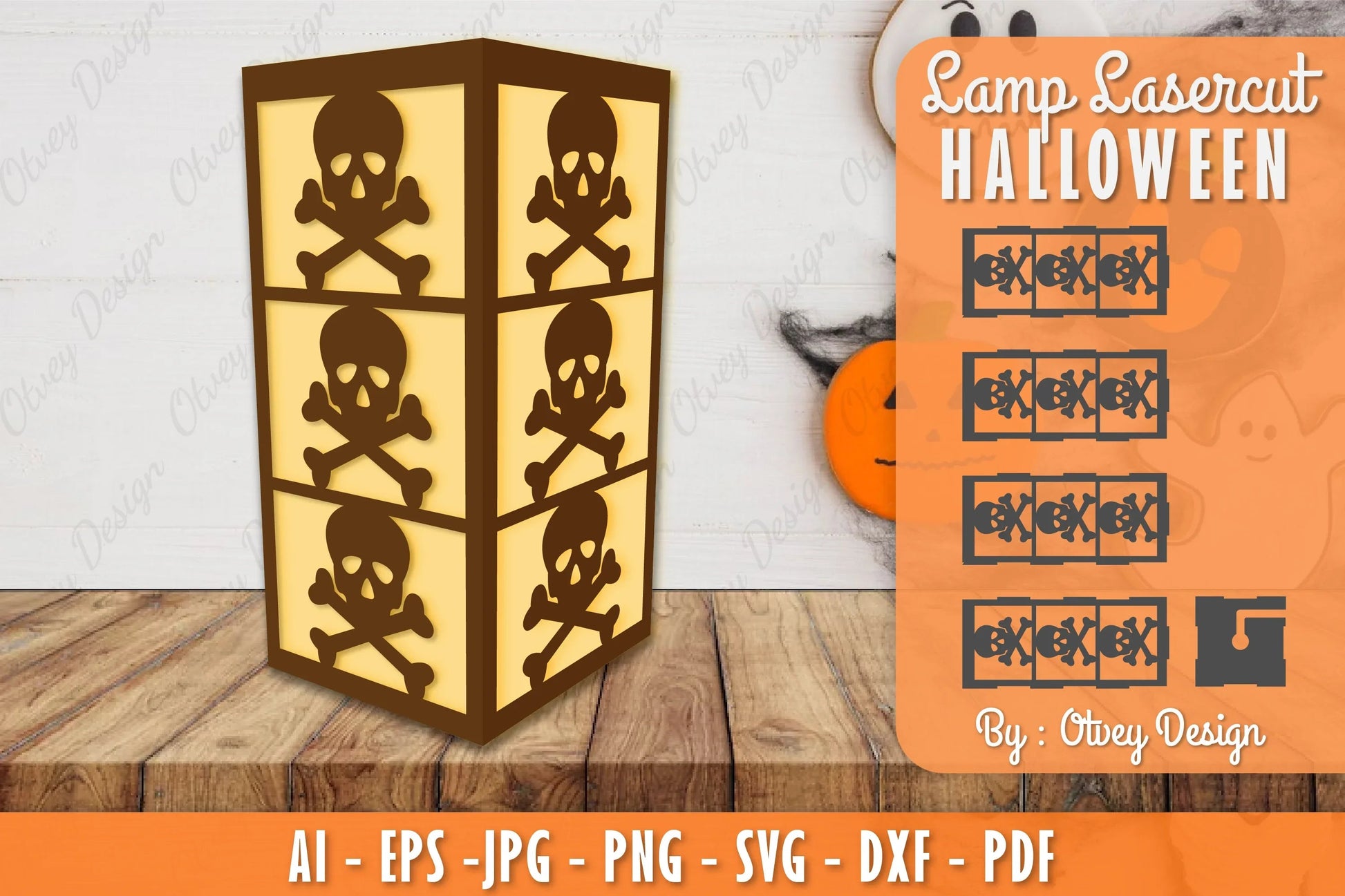 Halloween Lamp Lasercut SVG Bundle - CraftNest - Digital Crafting and Art