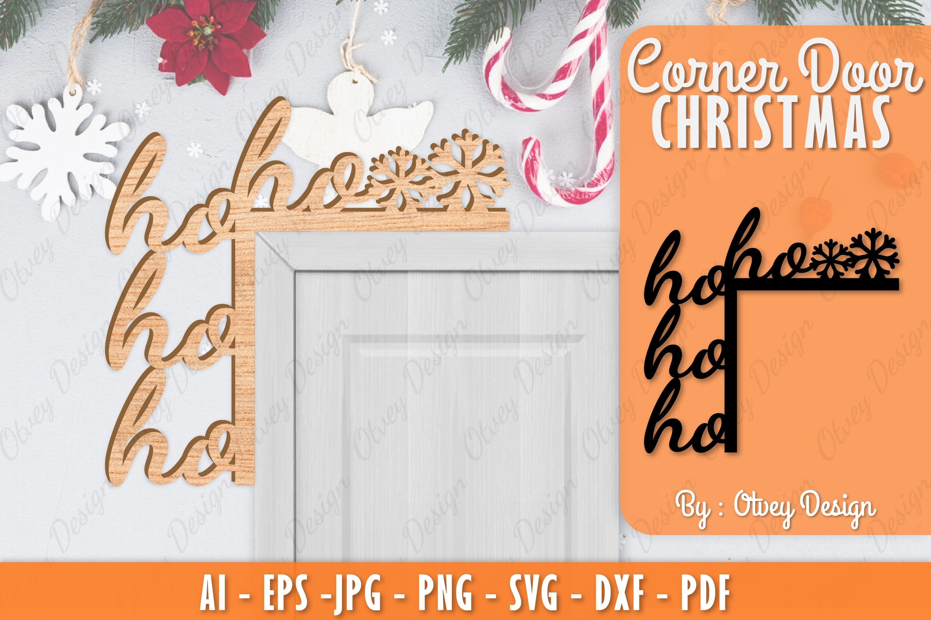 Christmas Corner Door SVG Bundle 9 - CraftNest - Digital Crafting and Art