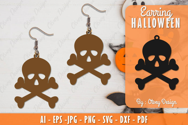 Earring Halloween Lasercut SVG Bundle 9 - CraftNest - Digital Crafting and Art