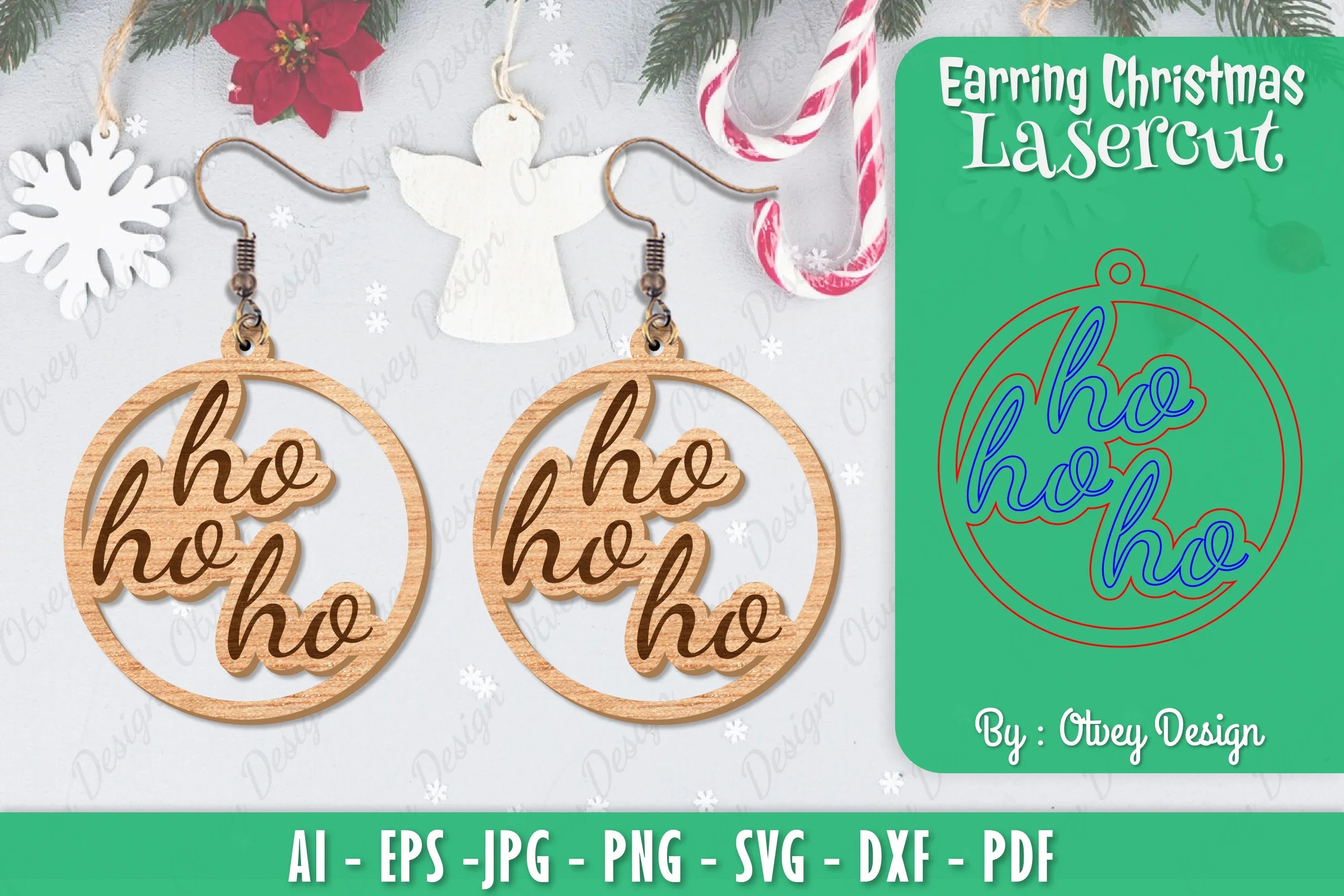 Christmas Earrings SVG Bundle - CraftNest - Digital Crafting and Art