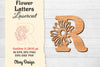 Flower Letters Laser Cut File SVG Bundle