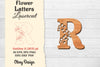 Flower Letters Laser Cut SVG Bundle