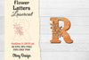 Flower Letters Laser Cut File SVG Bundle