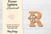 Flower Letters Laser Cut File SVG Bundle