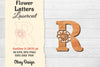Flower Letters Laser Cut File SVG Bundle