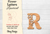 Flower Letters Laser Cut SVG Bundle