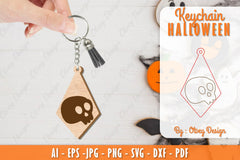 Keychain Halloween Lasercut SVG Bundle 91 - CraftNest - Digital Crafting and Art