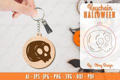 Keychain Halloween Lasercut SVG Bundle 38 - CraftNest - Digital Crafting and Art