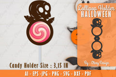 Halloween Lollipop Holder SVG Bundle 10 - CraftNest - Digital Crafting and Art