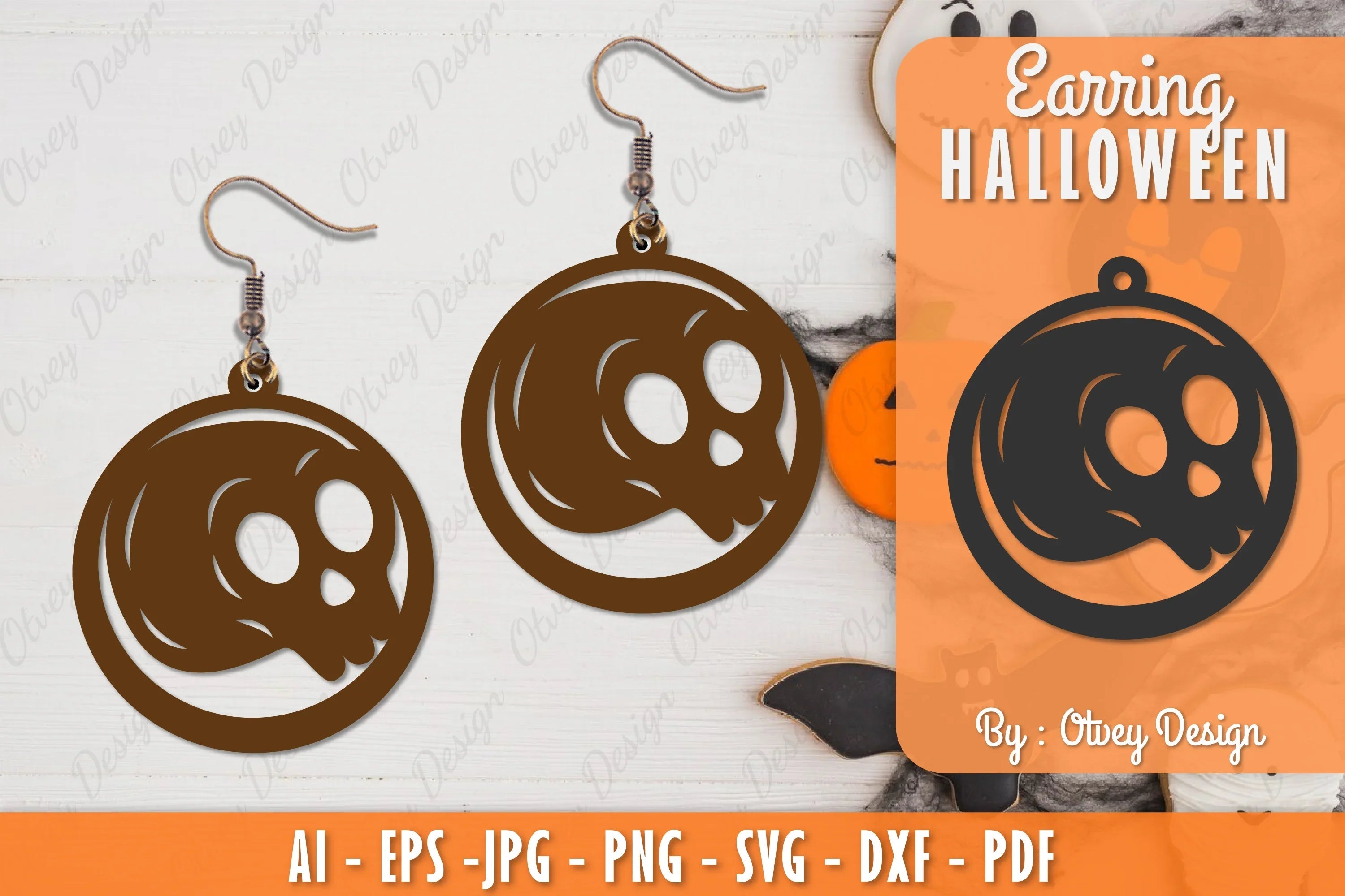 Earring Halloween Lasercut SVG Bundle 184 - CraftNest - Digital Crafting and Art