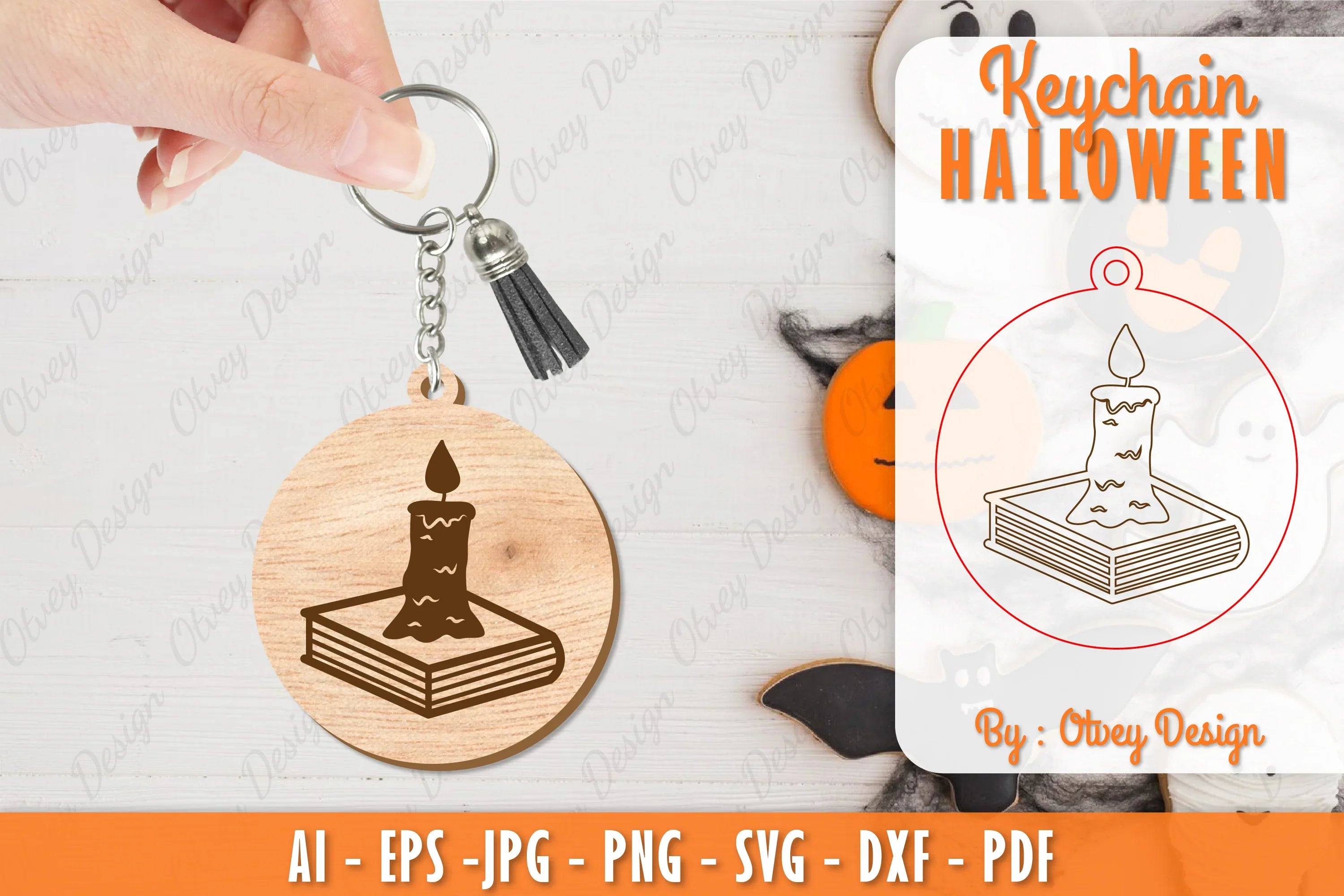 Keychain Halloween Lasercut SVG Bundle 39 - CraftNest - Digital Crafting and Art