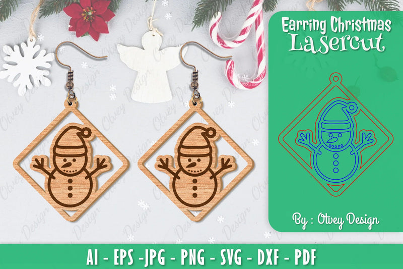 Christmas Earrings SVG Bundle - CraftNest - Digital Crafting and Art