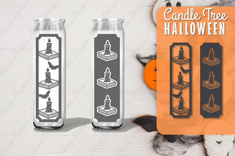 Halloween Candle Tree Design SVG Bundle 11 - CraftNest - Digital Crafting and Art