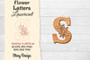 Flower Letters Laser Cut File SVG Bundle