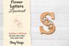 Flower Letters Laser Cut File SVG Bundle