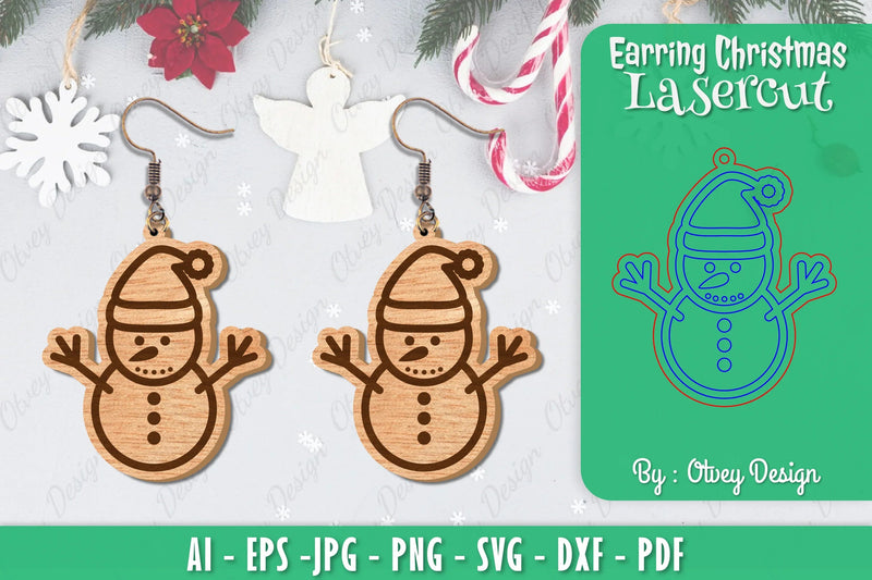 Christmas Earrings SVG Bundle - CraftNest - Digital Crafting and Art