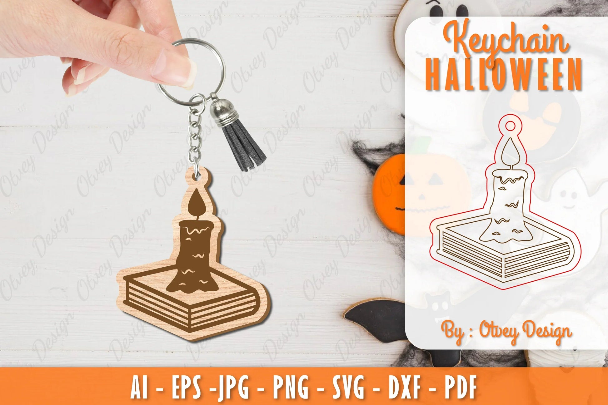 Keychain Halloween Lasercut SVG Bundle 11 - CraftNest - Digital Crafting and Art