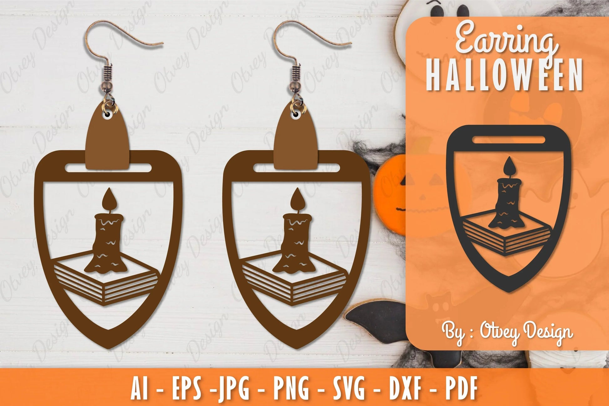 Earring Halloween Lasercut SVG Bundle 243 - CraftNest - Digital Crafting and Art