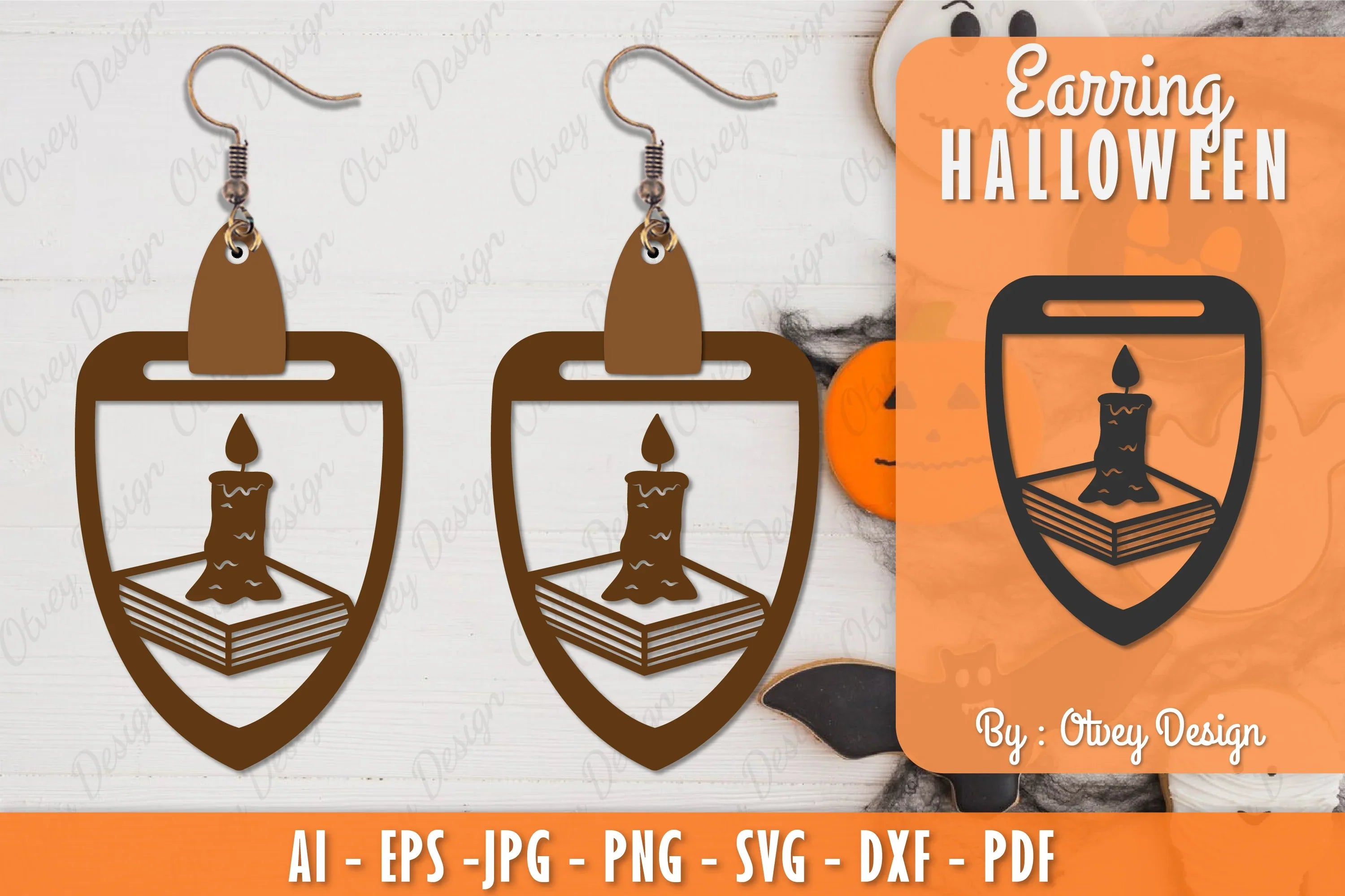Earring Halloween Lasercut SVG Bundle 243 - CraftNest - Digital Crafting and Art