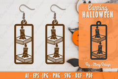 Earring Halloween Lasercut SVG Bundle 41 - CraftNest - Digital Crafting and Art