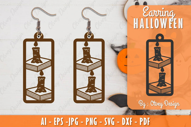 Earring Halloween Lasercut SVG Bundle 41 - CraftNest - Digital Crafting and Art