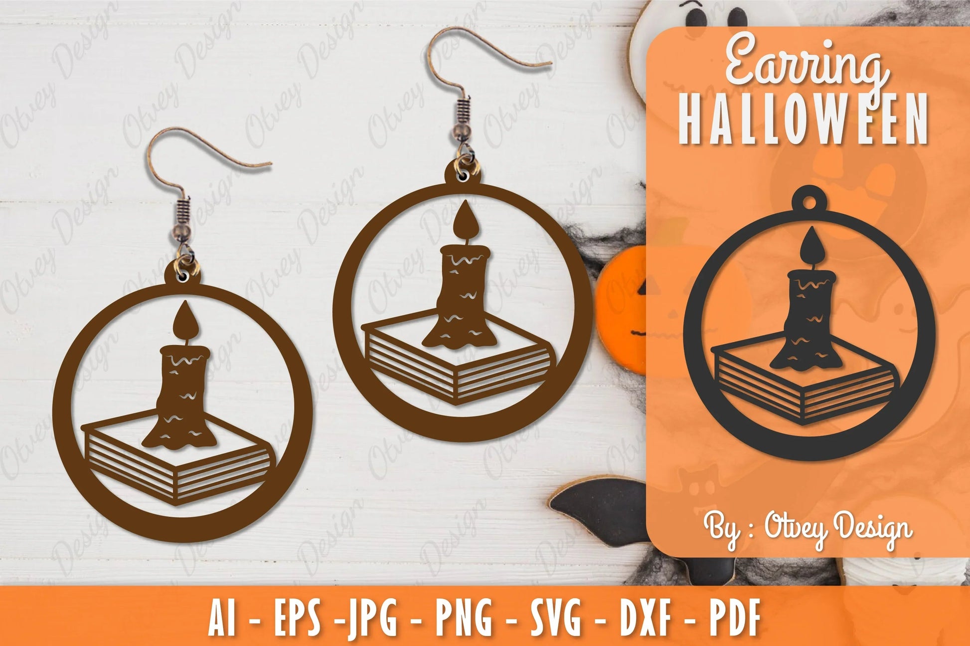 Earring Halloween Lasercut SVG Bundle 185 - CraftNest - Digital Crafting and Art