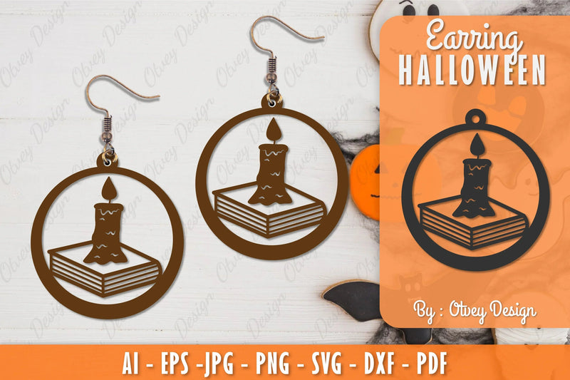 Earring Halloween Lasercut SVG Bundle 185 - CraftNest - Digital Crafting and Art