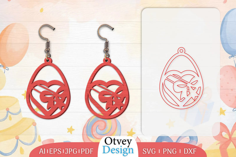 Birthday Earrings Lasercut SVG Bundle 16 - CraftNest - Digital Crafting and Art