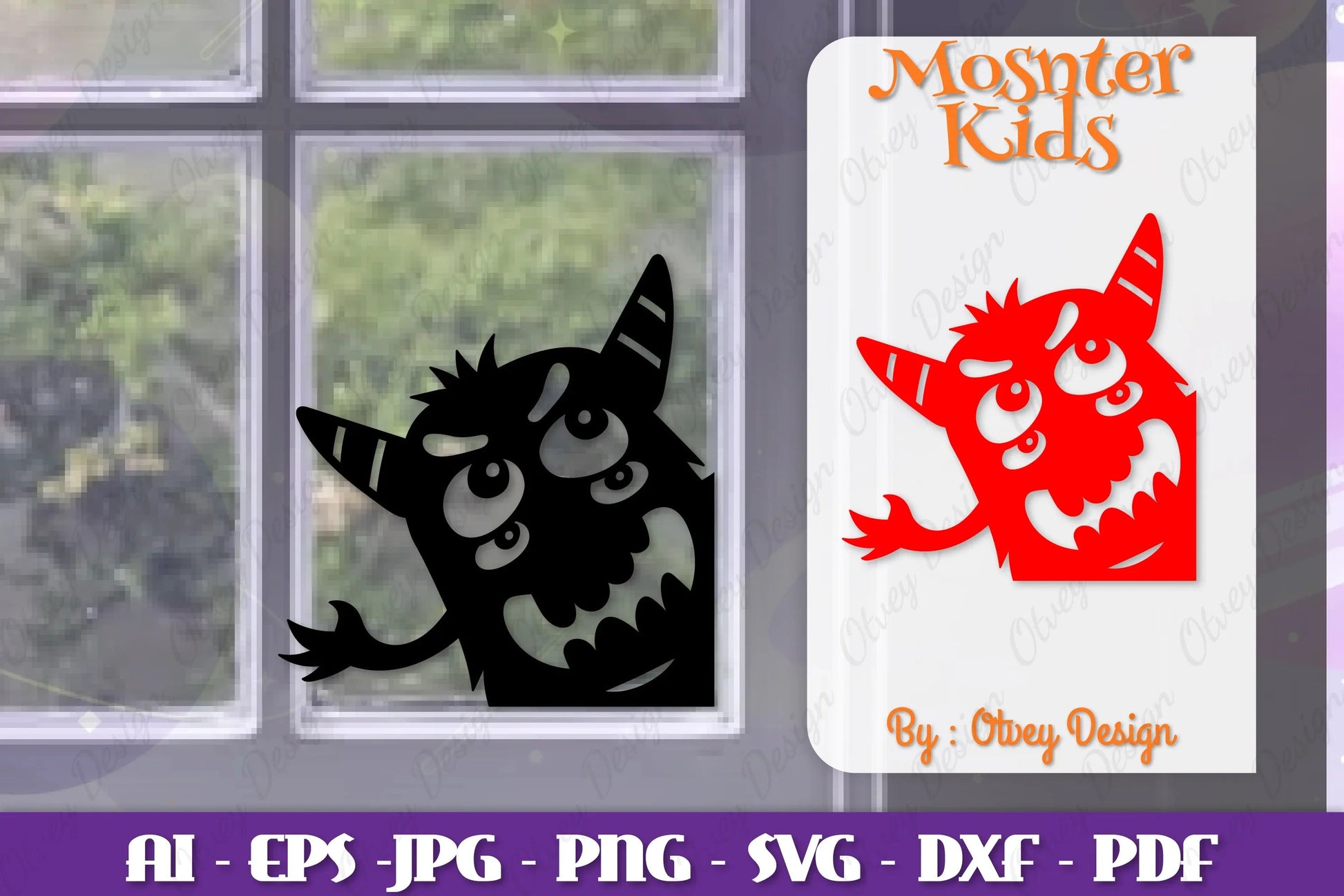 Halloween Window Cling Decor Lasercut SVG Bundle - CraftNest - Digital Crafting and Art