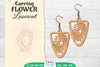 Earring Flower Lasercut SVG Bundle