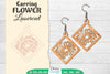 Earring Flower Lasercut SVG Bundle
