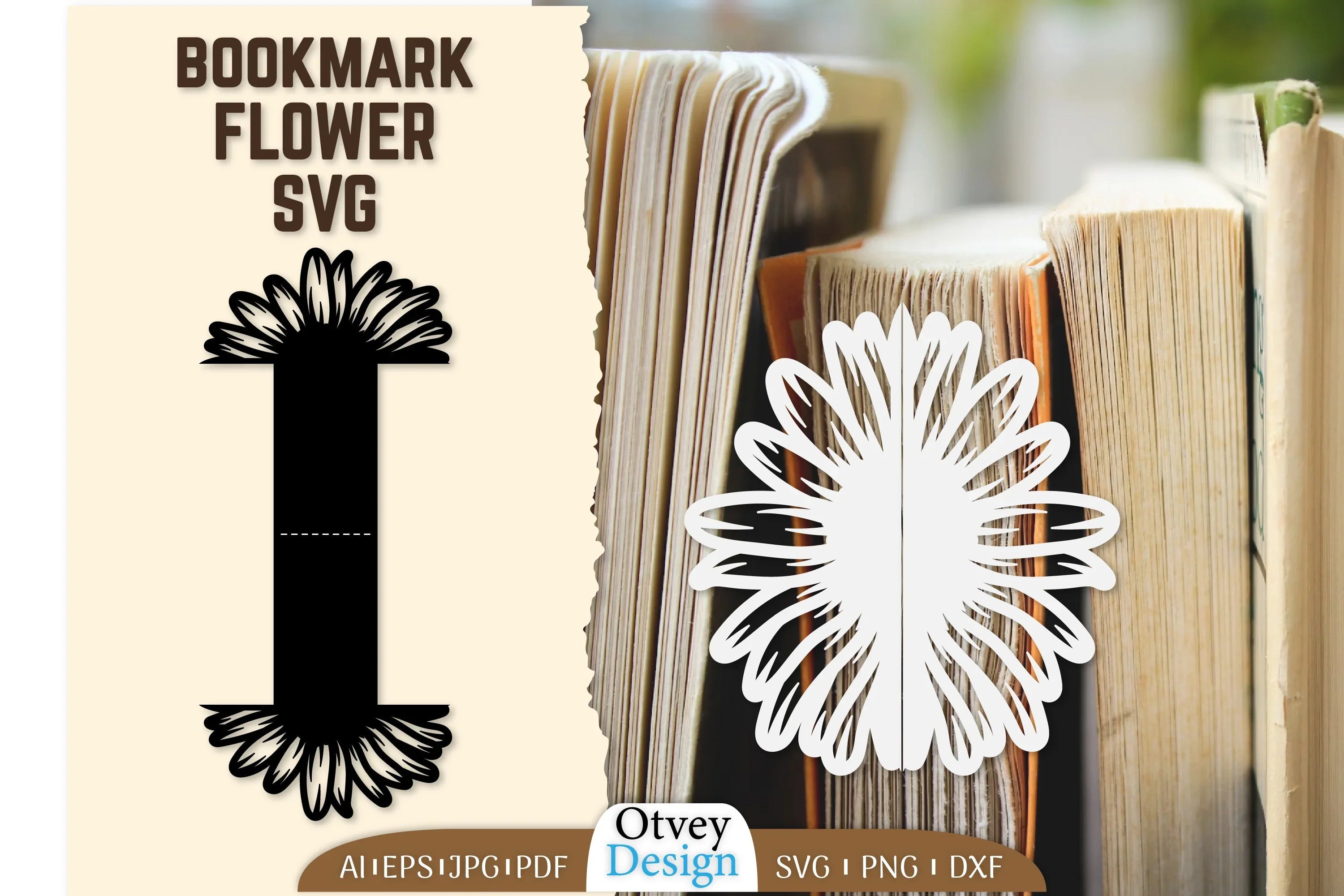 Cutout Flower Bookmark SVG Bundle - CraftNest - Digital Crafting and Art