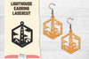 Lighthouse Earring Lasercut SVG Bundle
