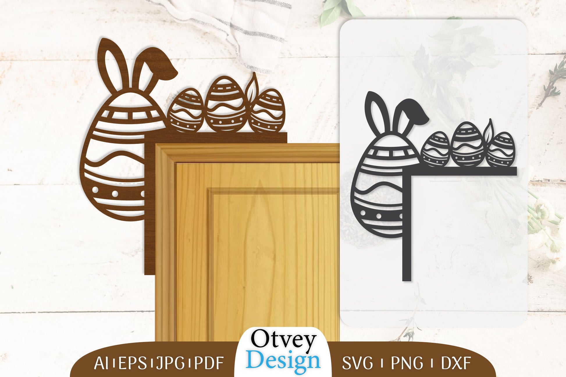 Door Corner Happy Easter Egg Lasercut SVG Bundle 1 - CraftNest - Digital Crafting and Art