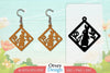 Earring Rabbit Lasercut SVG Bundle