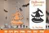 Keychain Halloween Lasercut SVG Bundle