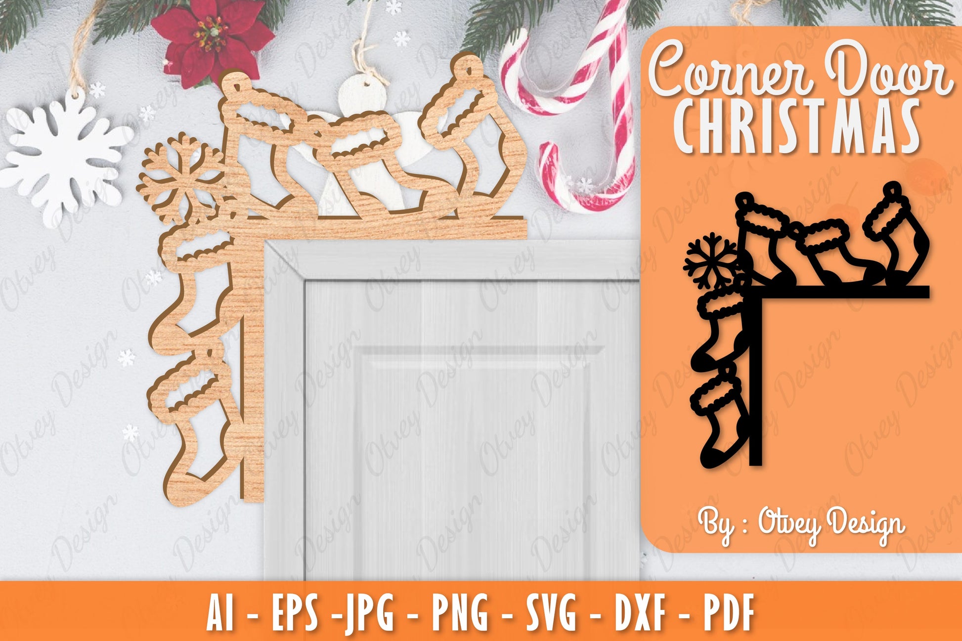 Christmas Corner Door SVG Bundle 1 - CraftNest - Digital Crafting and Art