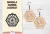 Earring Mandala Lasercut SVG Bundle