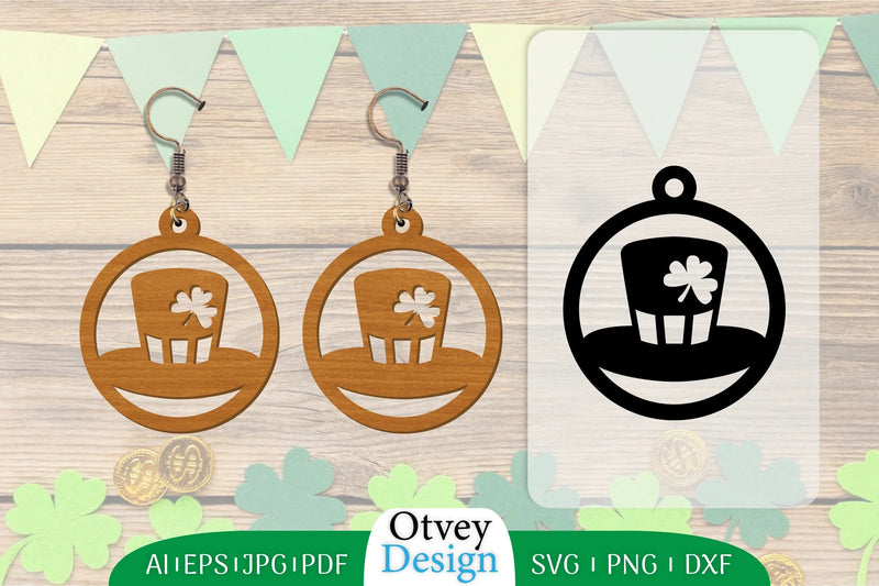 Earring St Patrick's Day Lasercut SVG Bundle 15 - CraftNest - Digital Crafting and Art