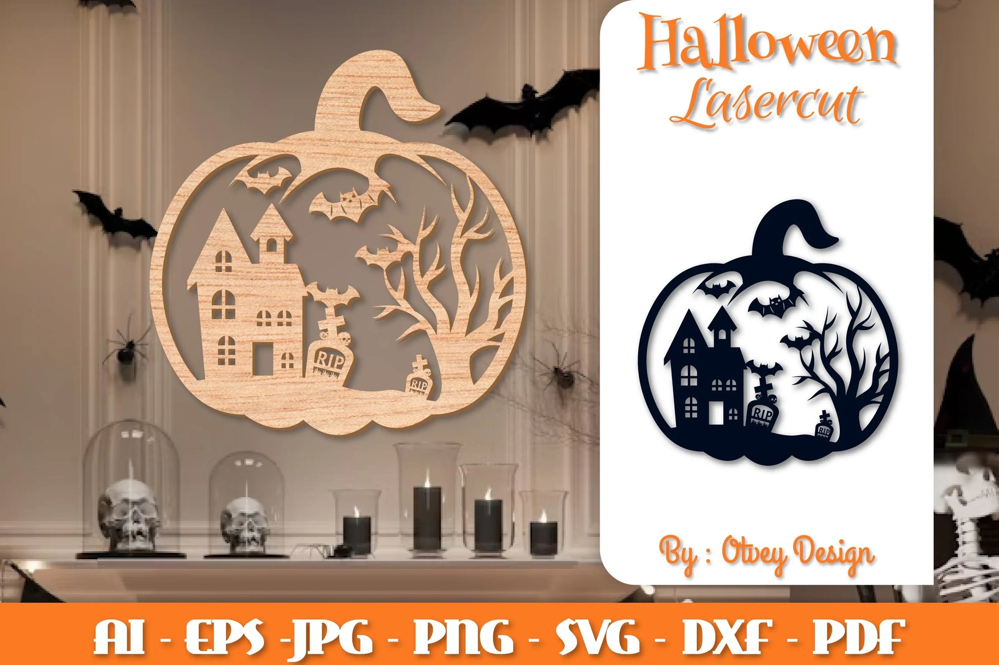 Halloween Pumpkins Lasercut SVG Bundle - CraftNest - Digital Crafting and Art