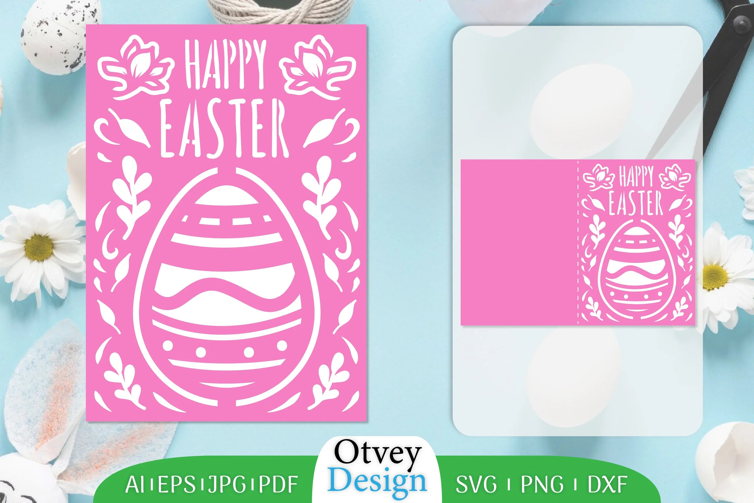 Happy Easter Greeting Card SVG Bundle 1 - CraftNest - Digital Crafting and Art