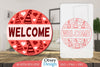 Welcome Sign Valentine Door Lasercut SVG Bundle