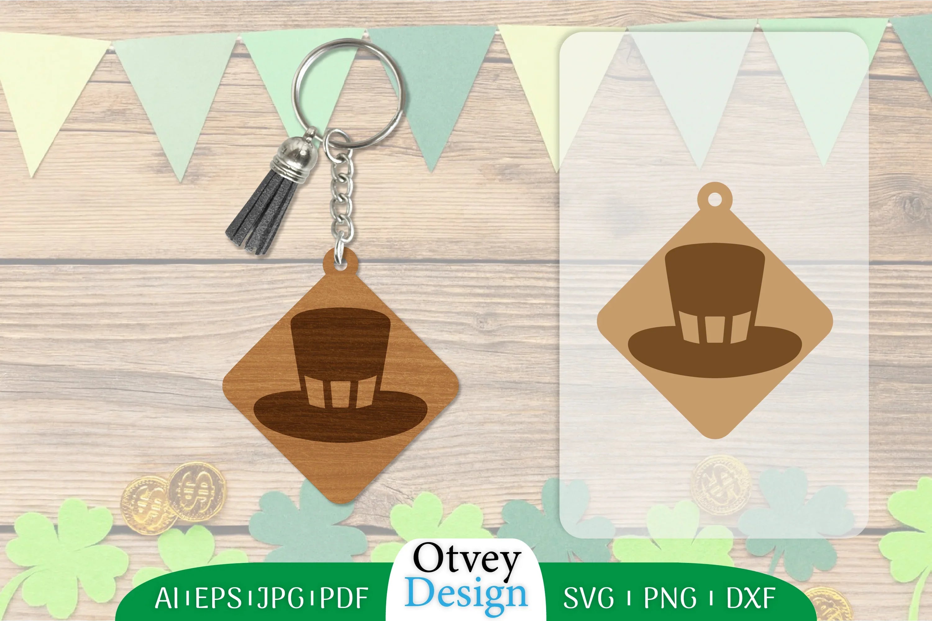 St Patrick's Day Keychain SVG Bundle 35 - CraftNest - Digital Crafting and Art