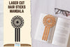 Laser Cut Hair Sticks Mandala SVG Bundle