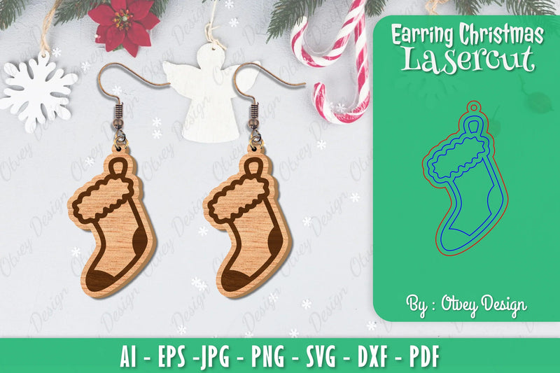 Christmas Earrings SVG Bundle - CraftNest - Digital Crafting and Art